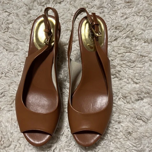 Michael Kors cognac wedged - Picture 5 of 7
